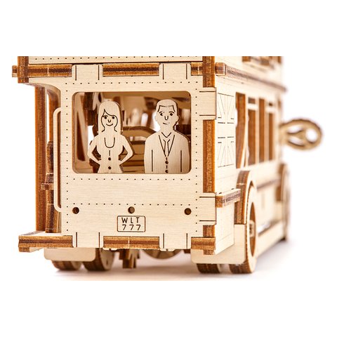 Механический 3D-пазл Wooden.City Лондонский автобус Превью 6