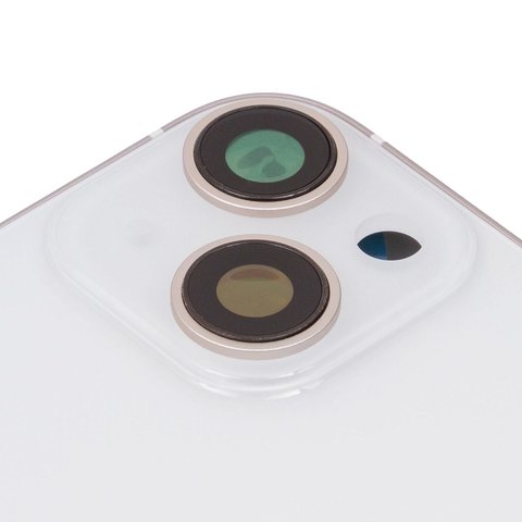 Housing compatible with iPhone 14, (white, with SIM card holders, with side buttons, Original (PRC), EU Version, starlight) Preview 1