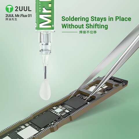Flux Paste 2UUL SC17 Mr.Flux 01, (no require rinsing, halogen-free, 10 ml, (PCB)) Preview 3
