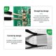 Mounting Tweezers RELIFE ESD-15, (curved, antistatic, 120 mm, black) Preview 4