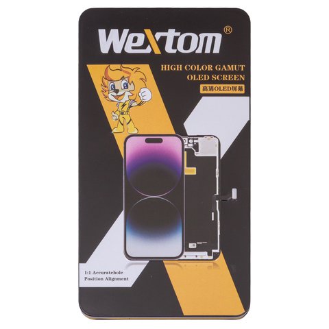 LCD Wextom compatible with iPhone 15, (black, with frame, HC, without error, (OLED) soft, diagnosable) Preview 2