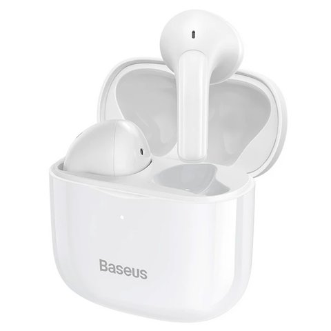 Гарнитура Baseus Bowie E3, беспроводная, белая, с зарядным кейсом, с USB кабелем тип-C, #NGTW080002 Превью 3