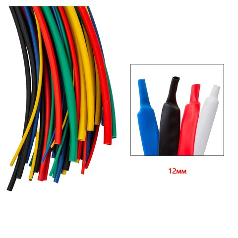 Термозбіжна трубка, 1 м, 12 мм, червона Прев'ю 1