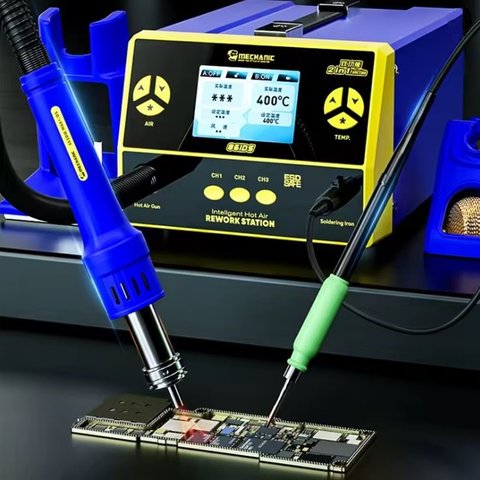 Паяльная станция термовоздушная Mechanic 861DS, компрессорная Превью 1