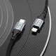 USB кабель Hoco X102, USB тип-C, Lightning, 100 см, 27 Вт, чорний, в нейлоновому обплетенні, #6942007608749 Прев'ю 4
