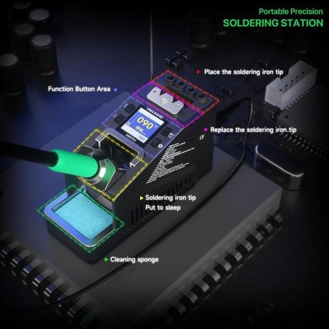 Паяльная станция Mechanic X60 Pro, цифровая, 60 Вт Превью 7