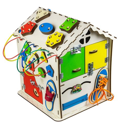 Бізіборд GoodPlay Будиночок для розвитку (30×30×40) Прев'ю 5